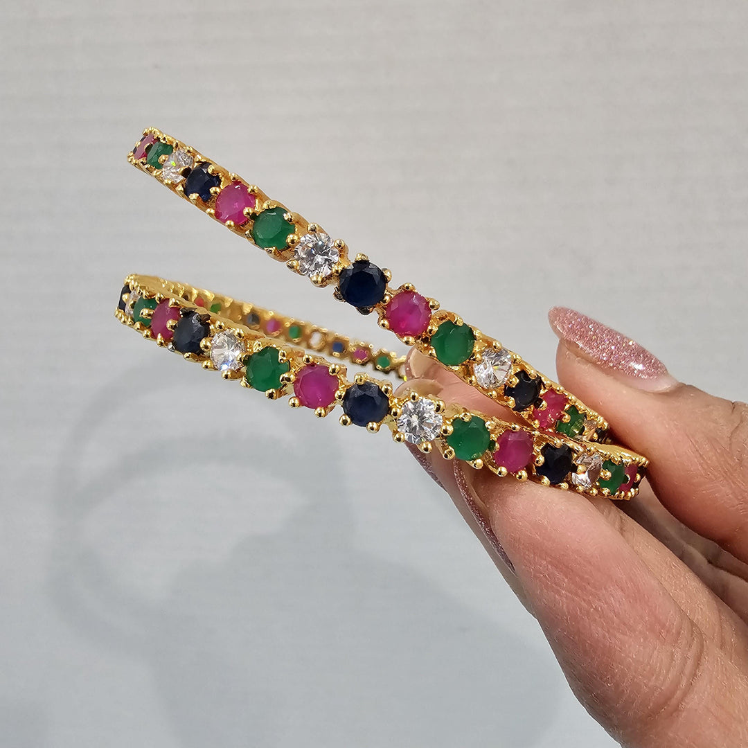 Navaratna Bangles Set