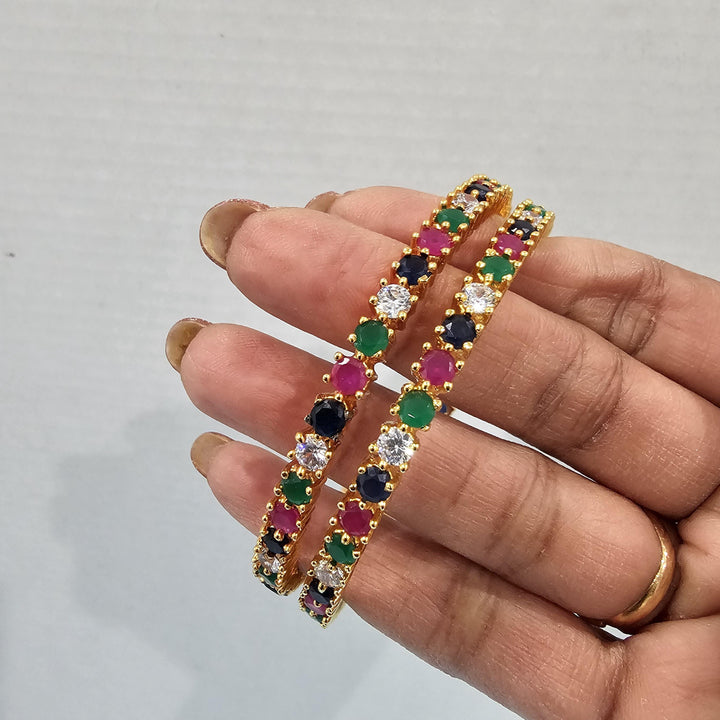 Navaratna Bangles Set