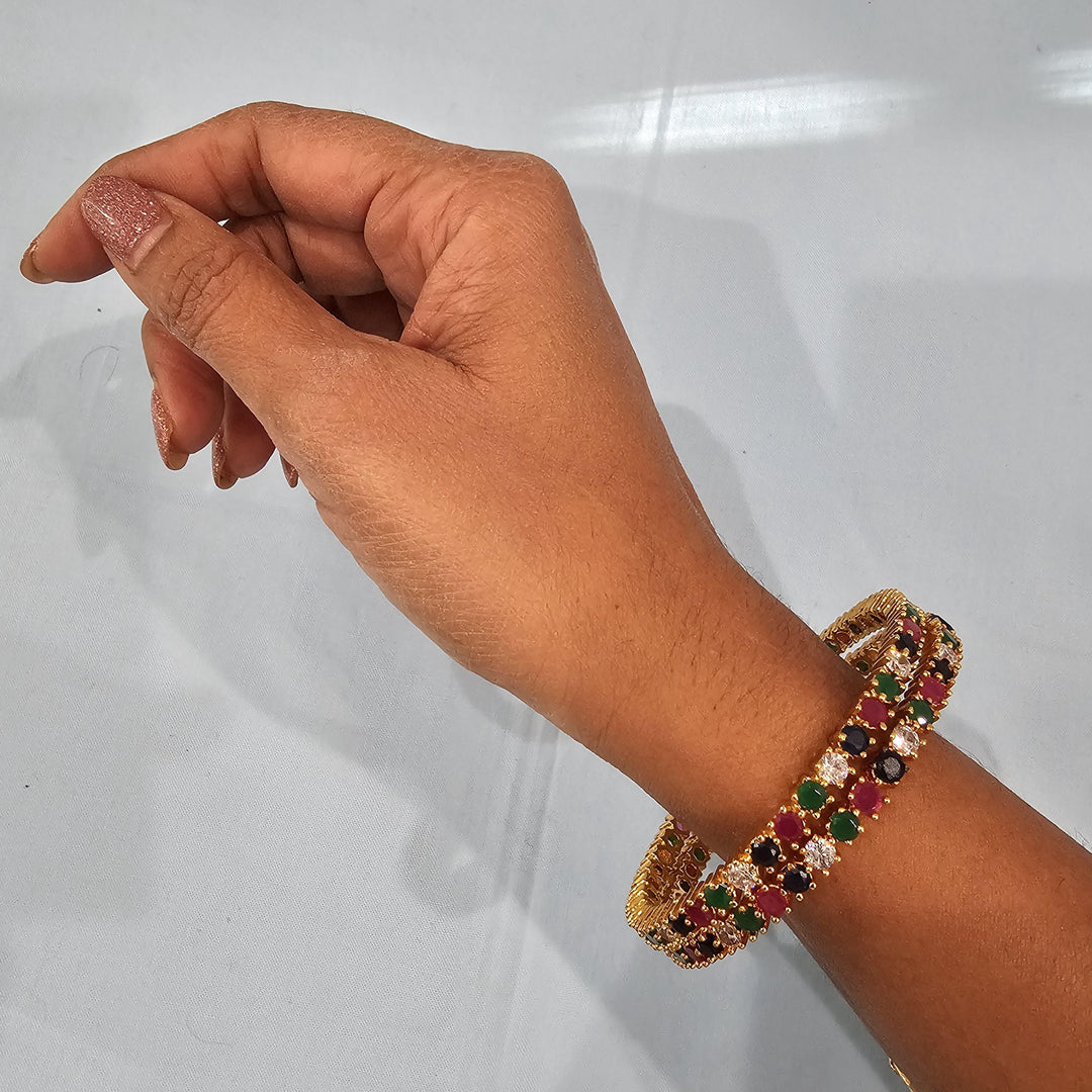 Navaratna Bangles Set