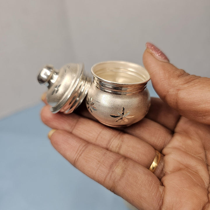 Silver Kumkum Box