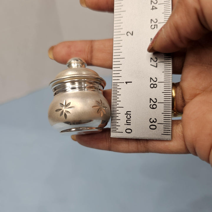 Silver Kumkum Box