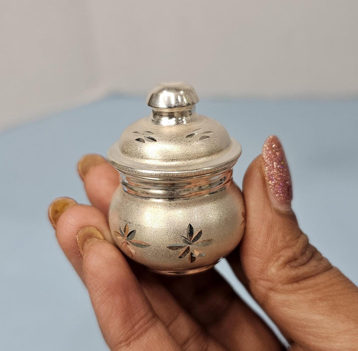 Silver Kumkum Box