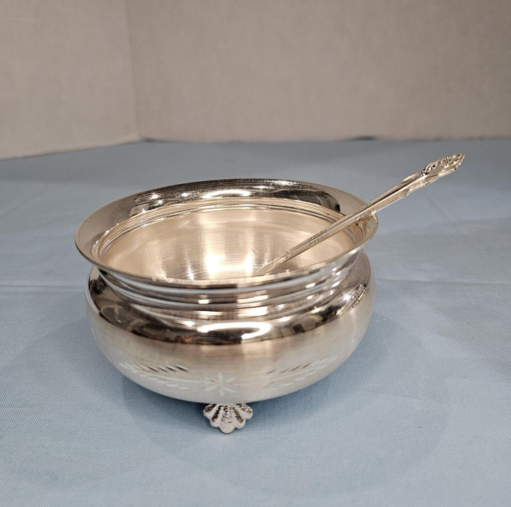 Silver Feeding bowl/ spoon