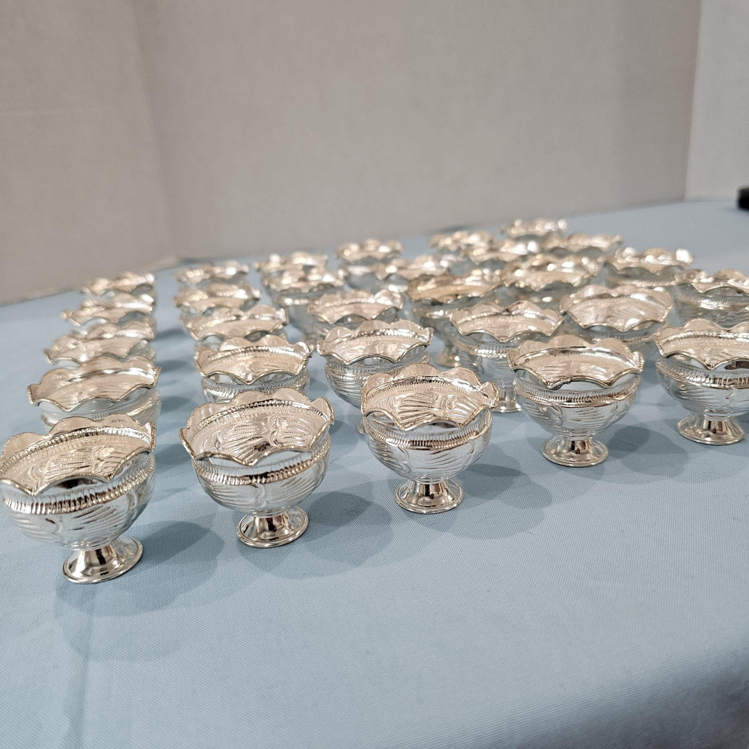 Silver prasadam bowls