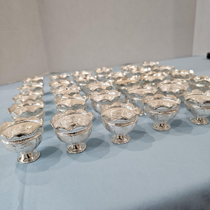 Silver prasadam bowls