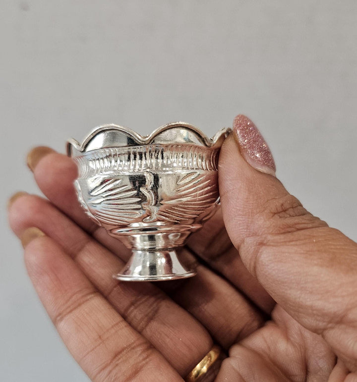 Silver prasadam bowls