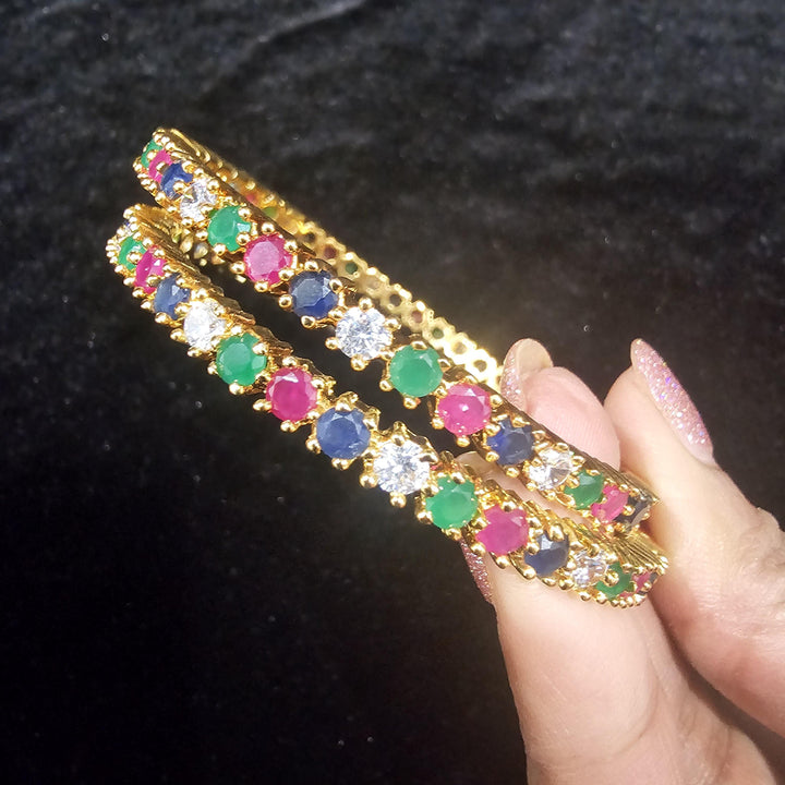 Navaratna Bangles Set