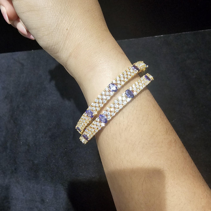 Amethyst Bangles Set