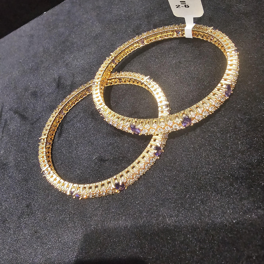 Amethyst Bangles Set