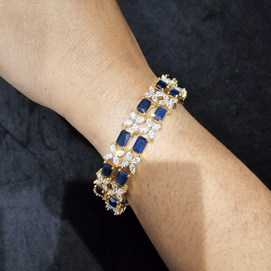 Blue cz Bangles