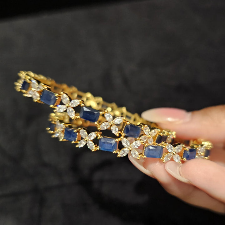 Blue cz Bangles