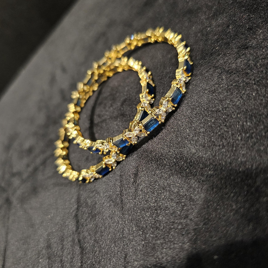 Blue cz Bangles