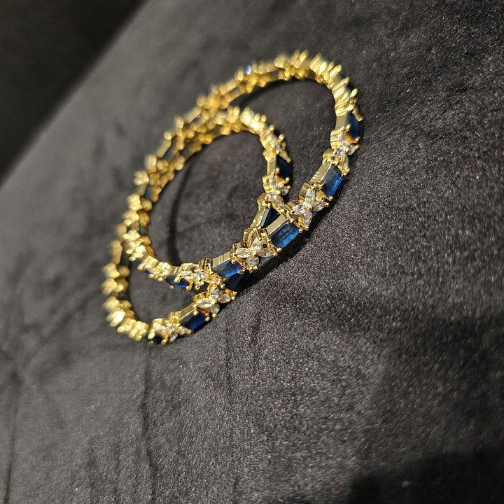 Blue cz Bangles