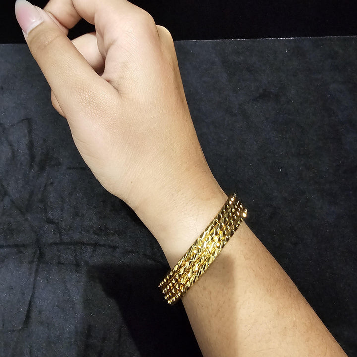 Gold Plated 4 Bangles set