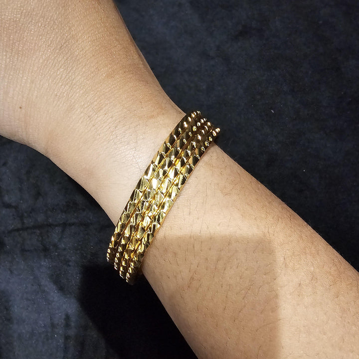 Gold Plated 4 Bangles set