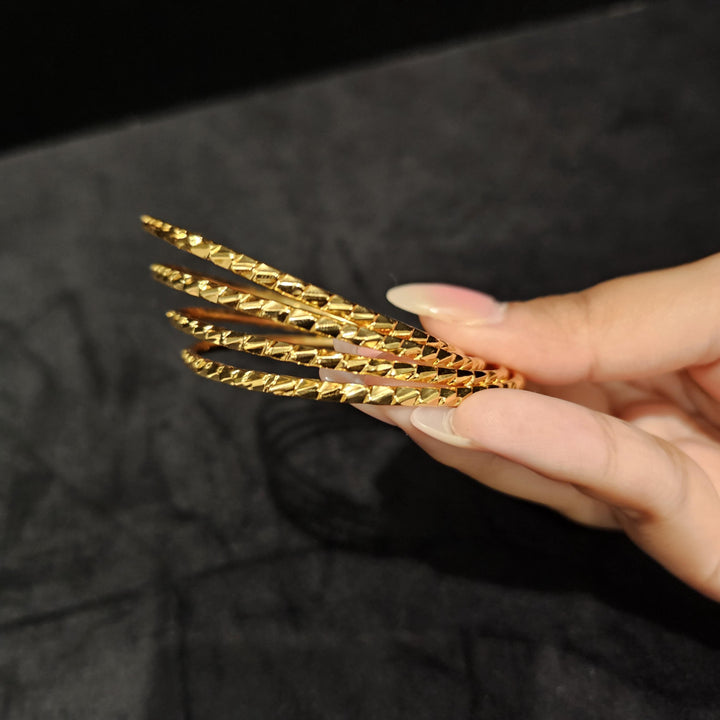 Gold Plated 4 Bangles set