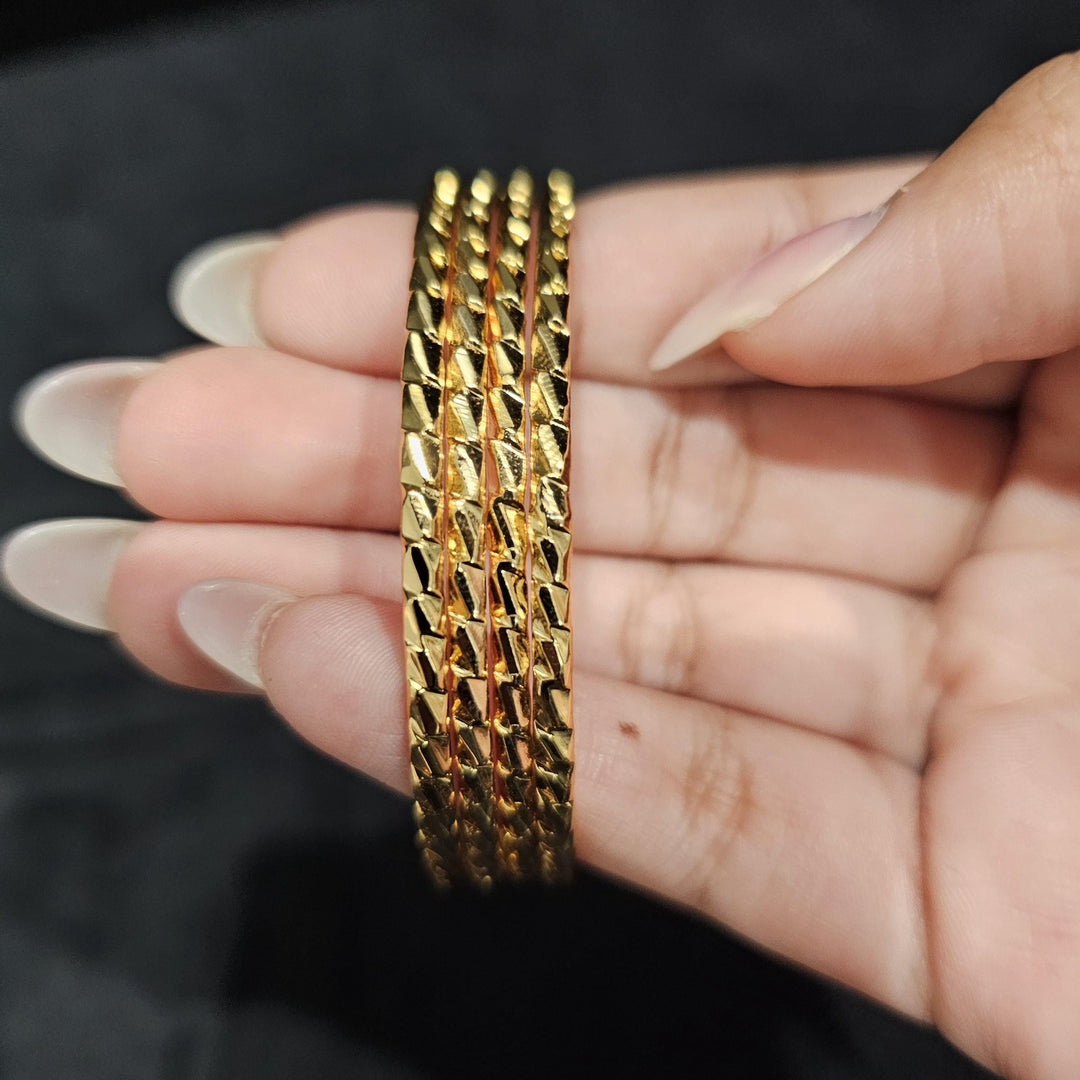 Gold Plated 4 Bangles set