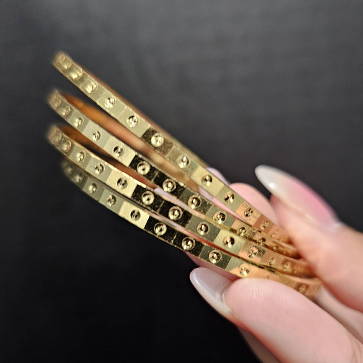 4PC Gold Plated Bangles