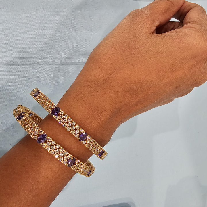 Amethyst Bangles Set