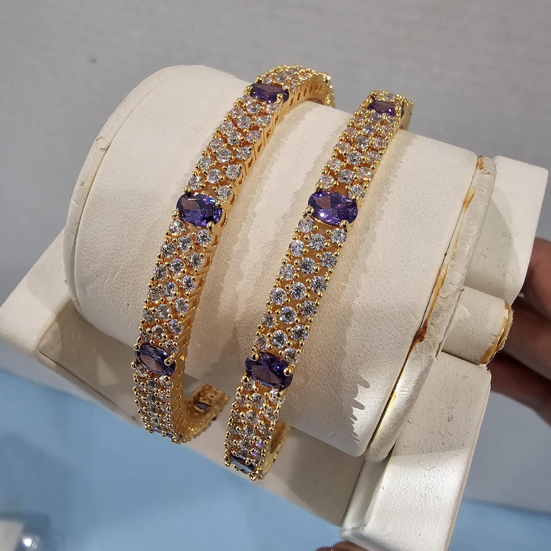 Amethyst Bangles Set