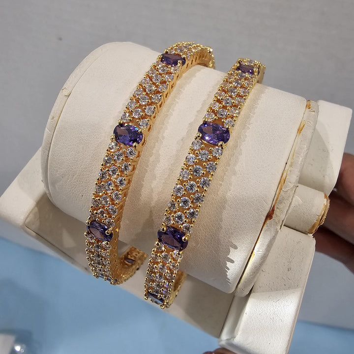 Amethyst Bangles Set
