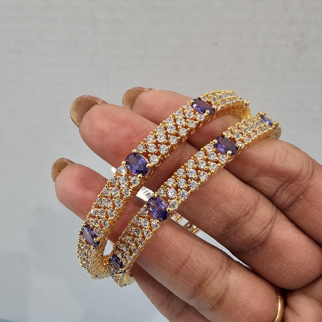 Amethyst Bangles Set