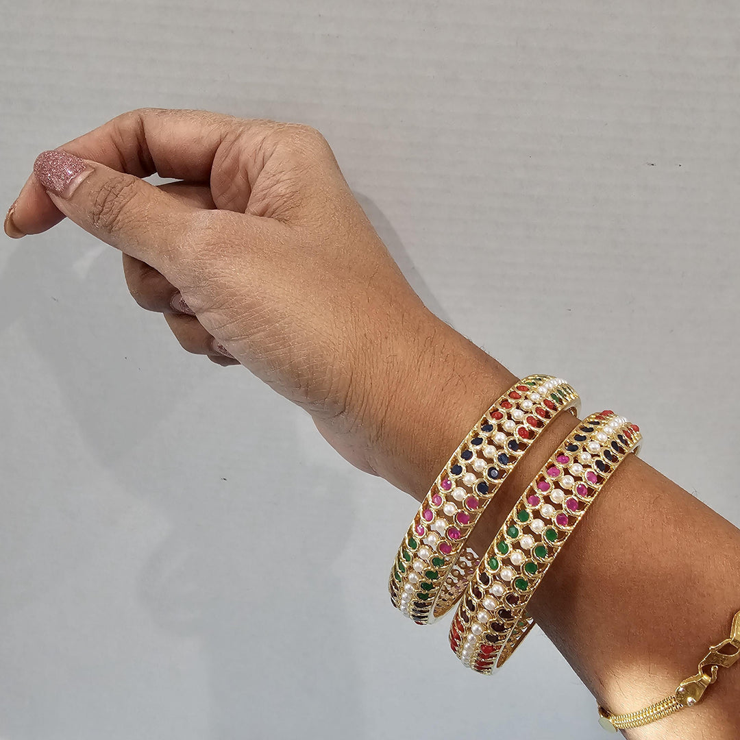 2PC Navaratna bangles