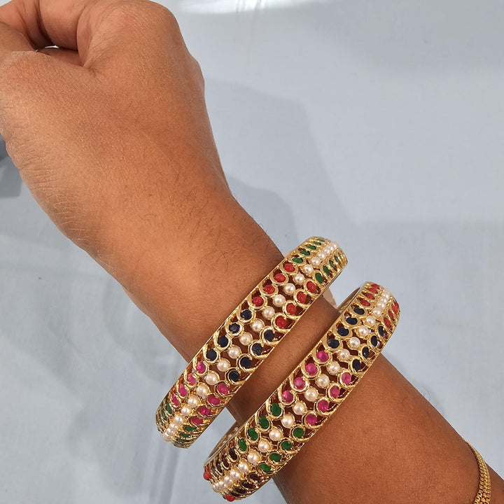 2PC Navaratna bangles