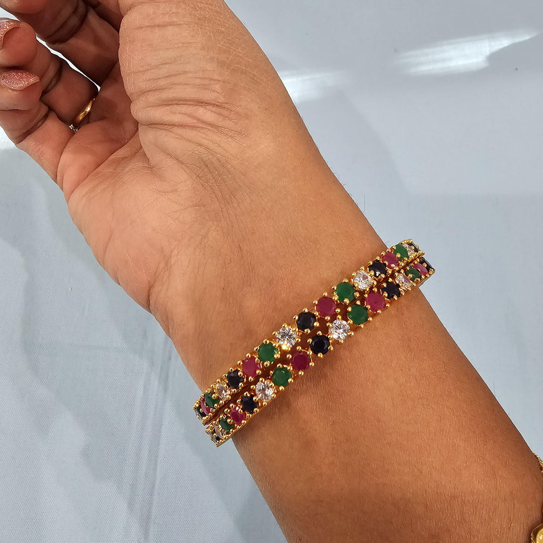 Navaratna Bangles Set