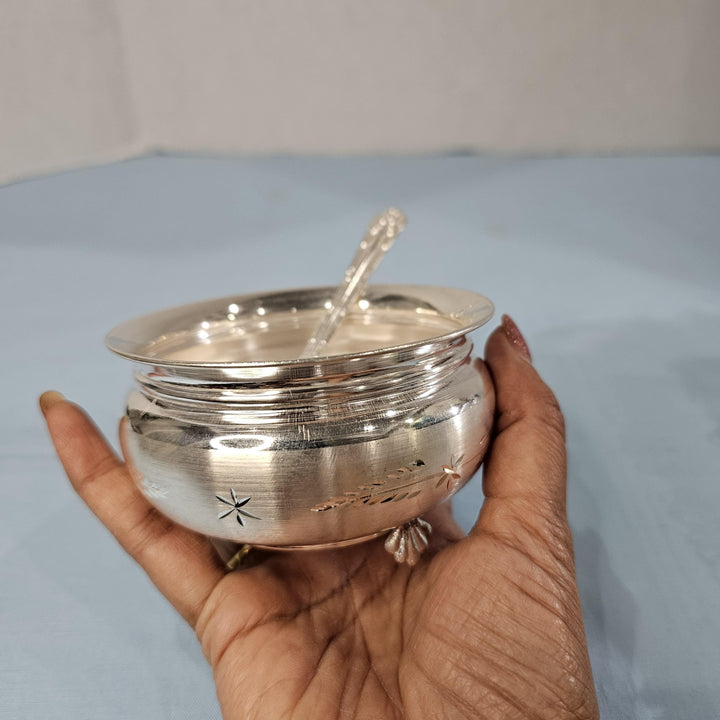 Silver Feeding bowl/ spoon