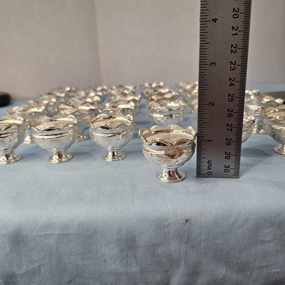 Silver prasadam bowls