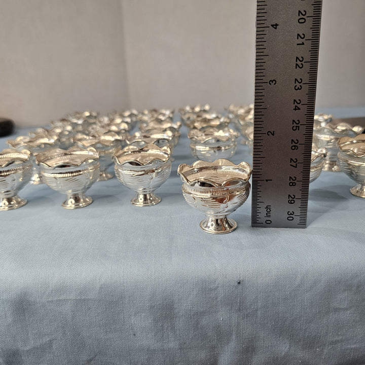 Silver prasadam bowls