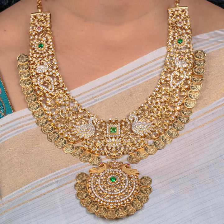 CZ kasu necklace set