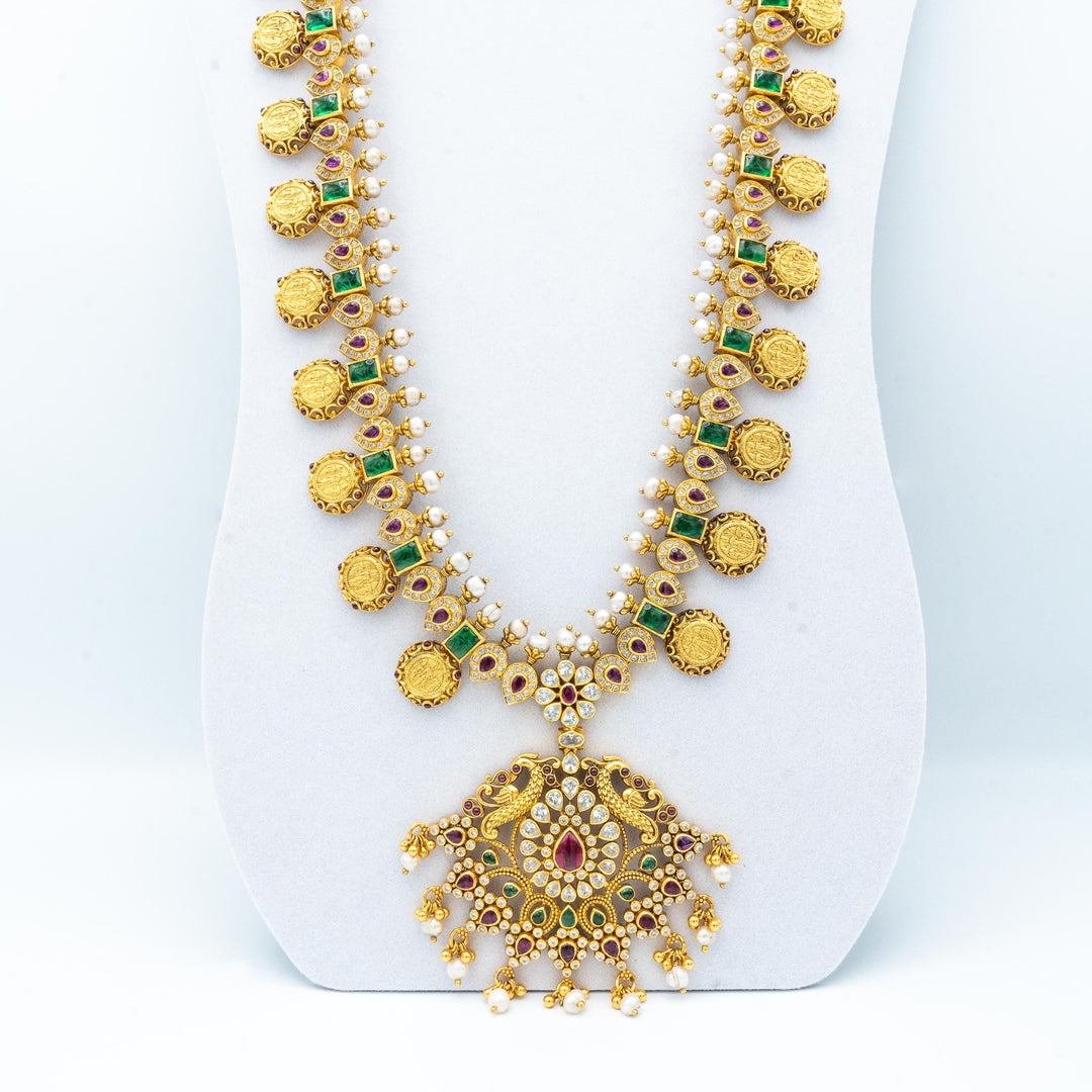 32" Silver Kasu necklace