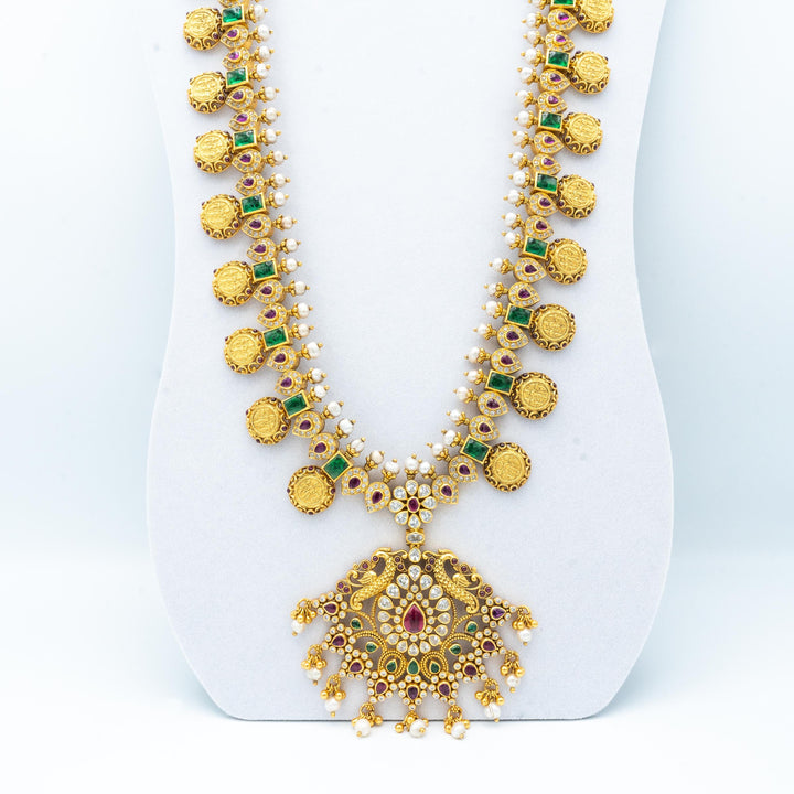 32" Silver Kasu necklace