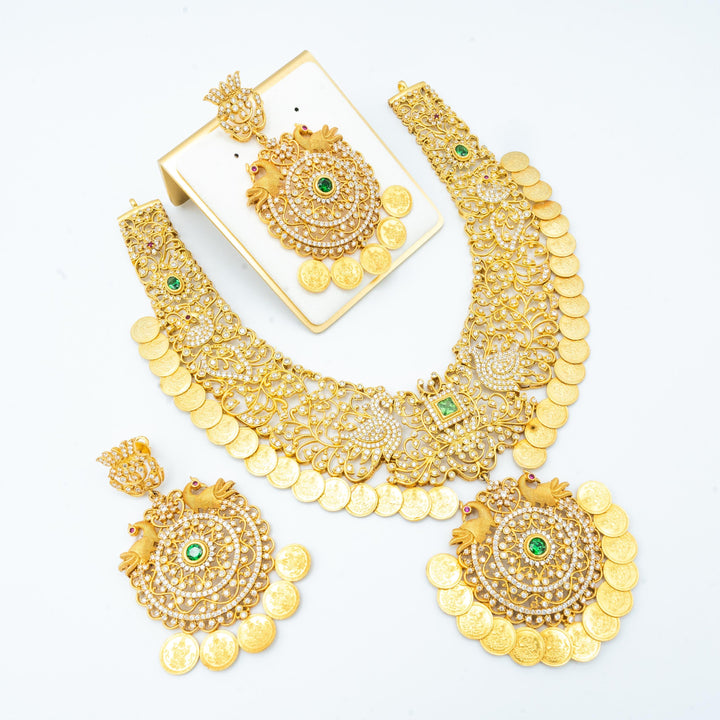 CZ kasu necklace set