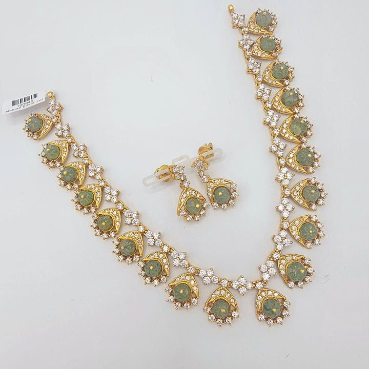 Silver Designer CZ set