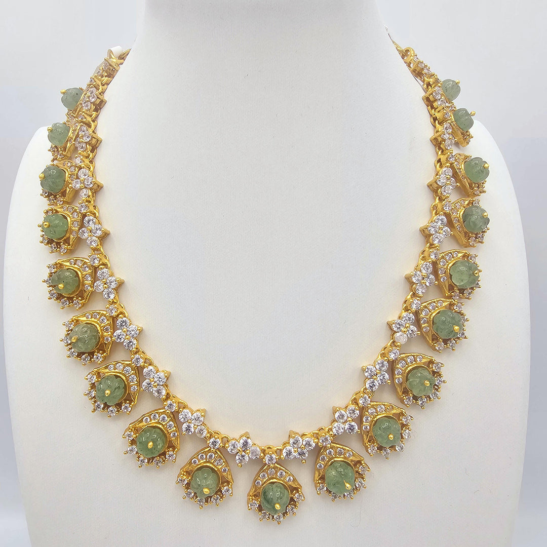 Silver Designer CZ set
