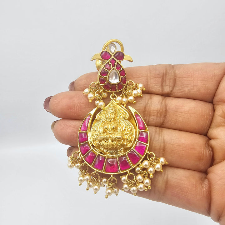 Long Kundan nakshi set