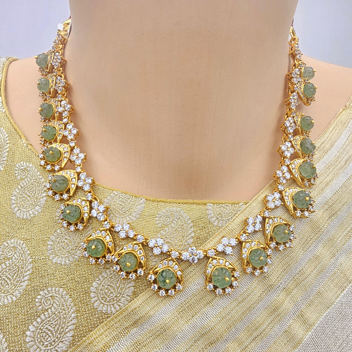 Silver Designer CZ set