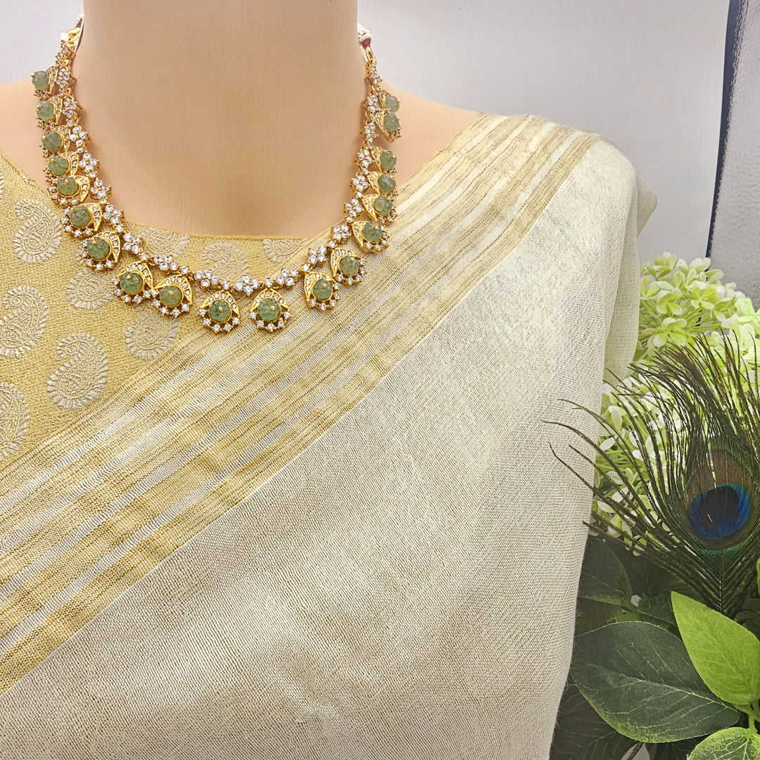 Silver Designer CZ set