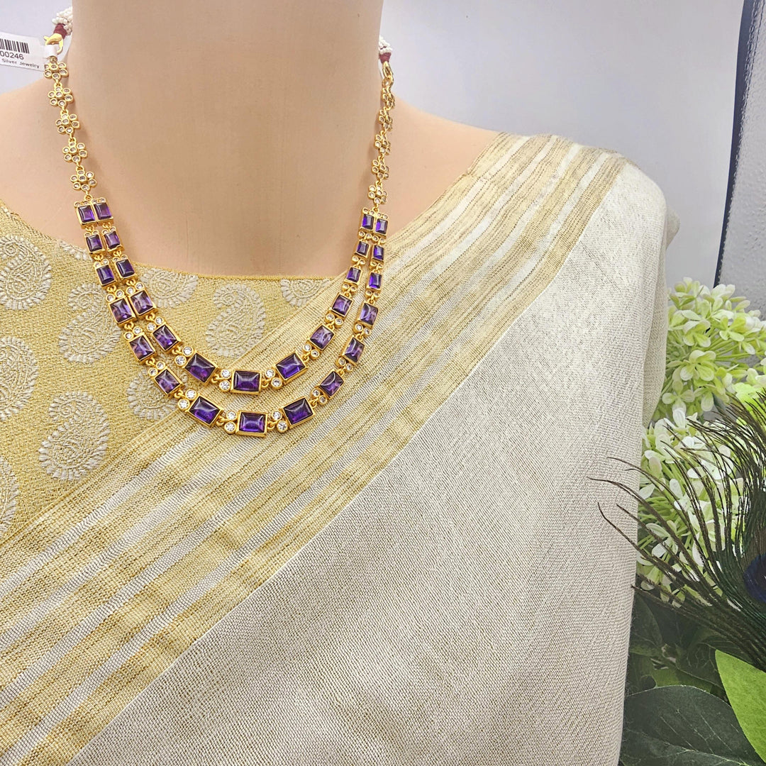 Silver Amethyst necklace