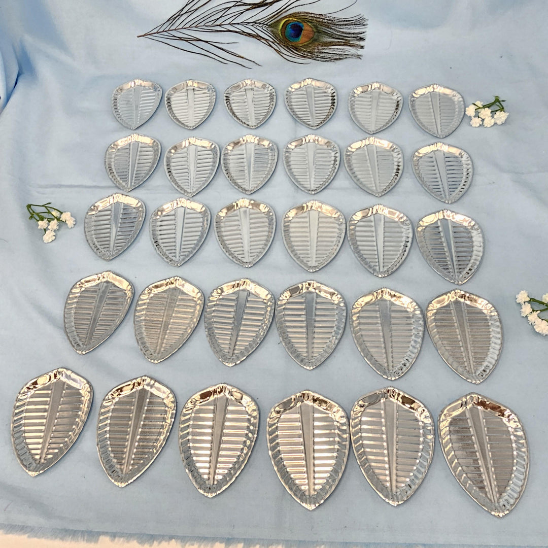 Silver small banana plate