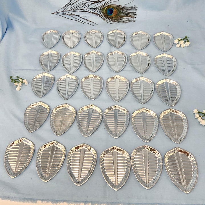 Silver small banana plate