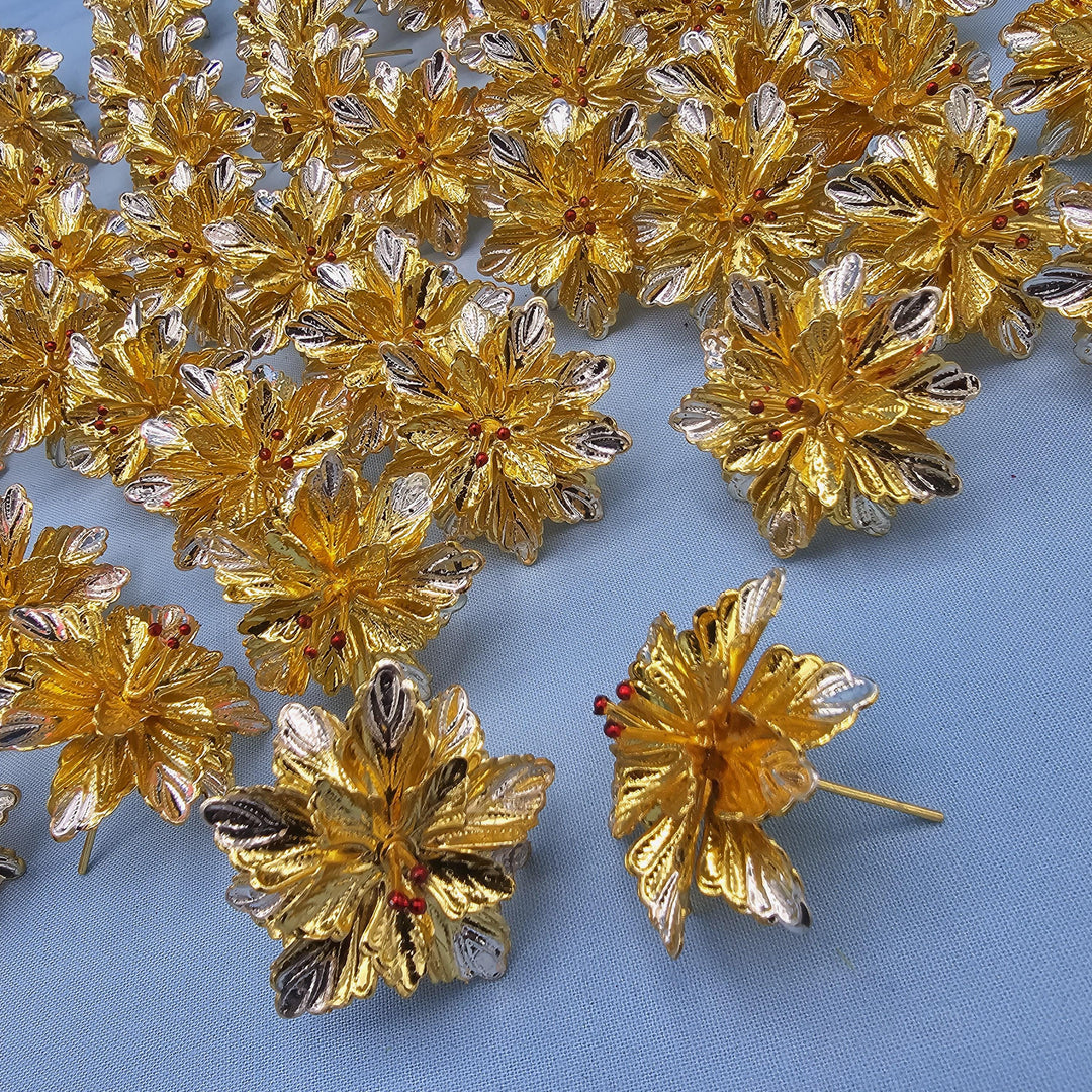 Silver Pooja flowers