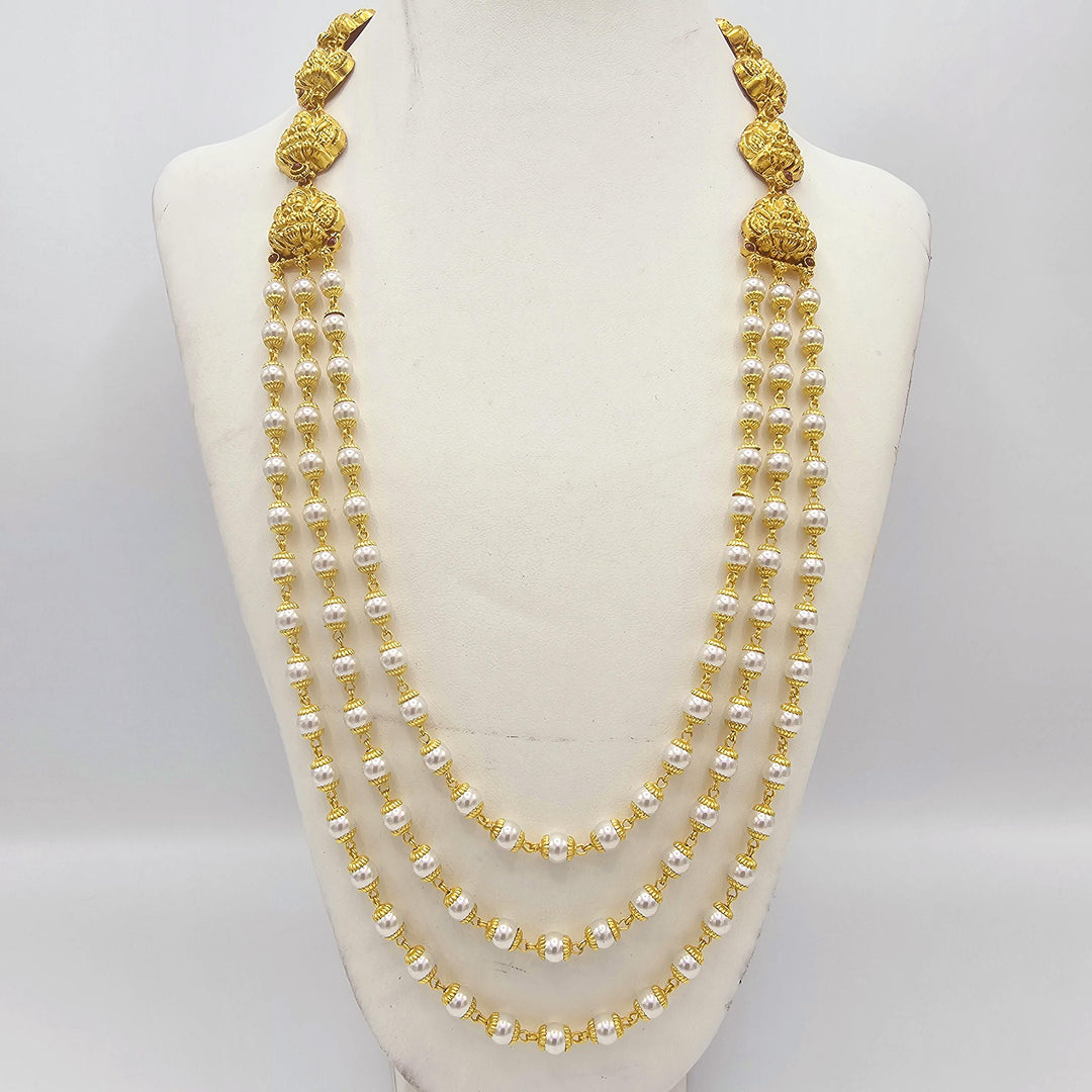 3 layer nakshi necklace