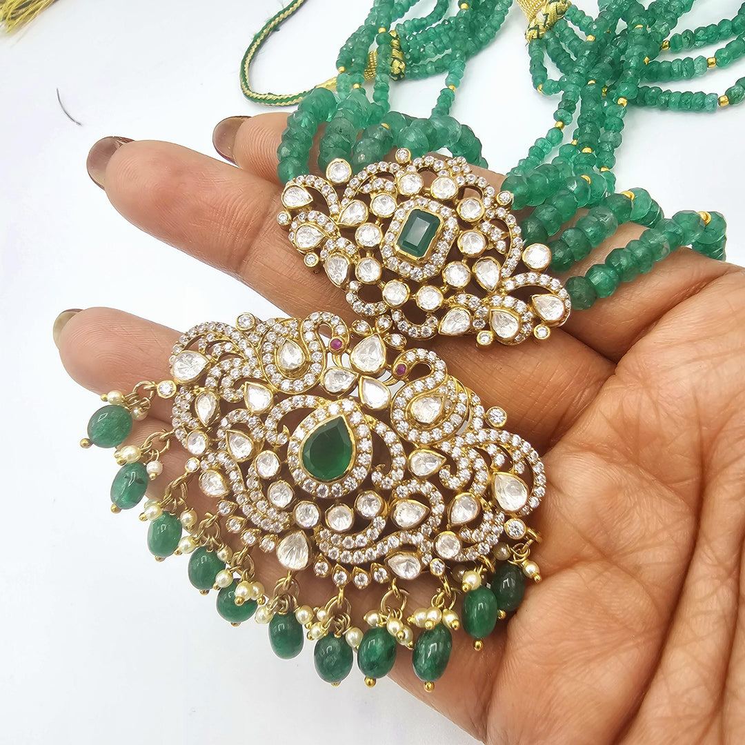 Victorian moissanite necklace