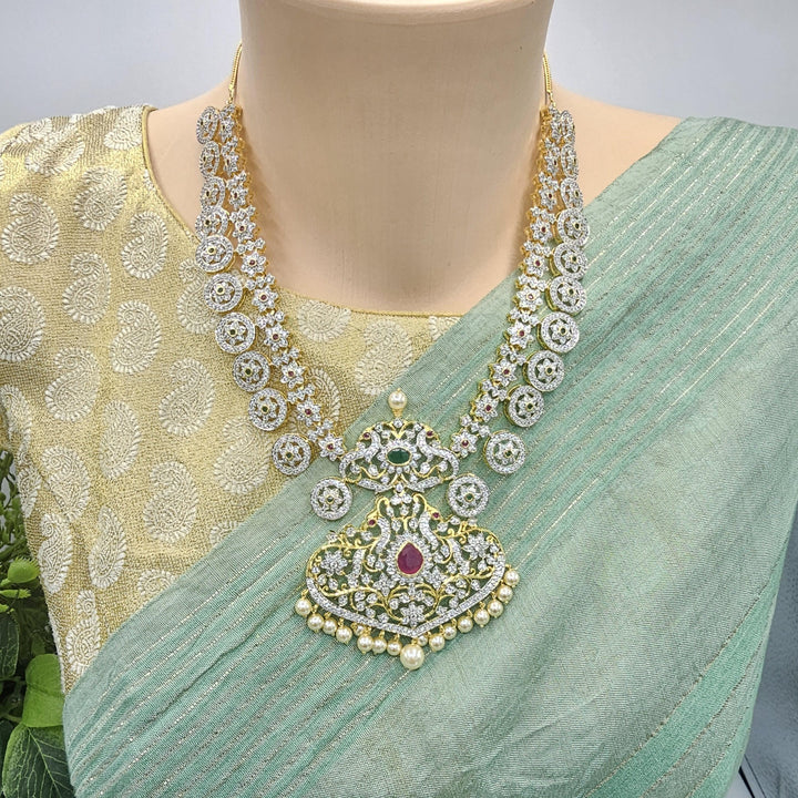 Silver bottu Mala necklace