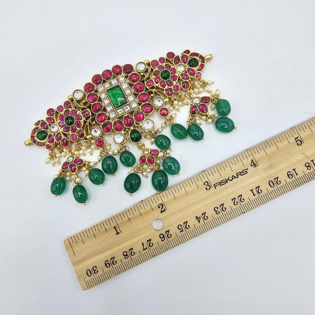 Silver kundan choker