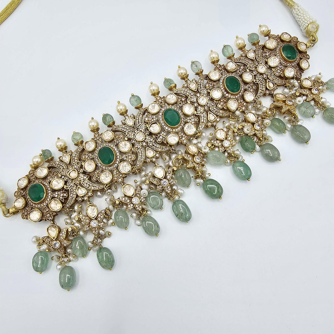 Silver victorian choker